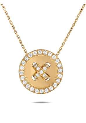 Van Cleef & Arpels Pre-Owned 18K yellow gold Boutonnière diamond necklace