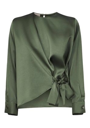 Blanca Vita wrap-front top - Green