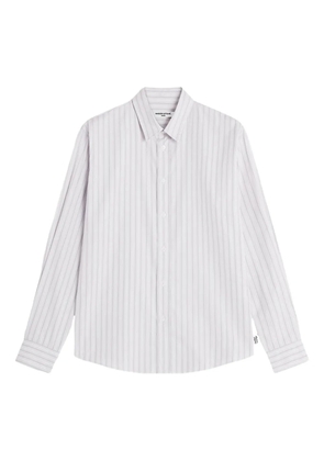 Maison Kitsuné striped button shirt - White