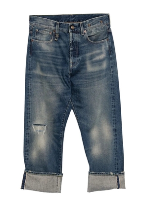 R13 cuffed drop jeans - Blue
