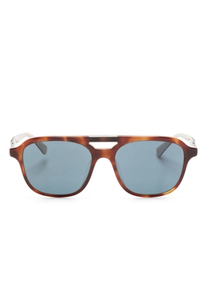 Brunello Cucinelli tortoiseshell wayfarer-frame sunglasses - Brown