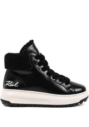 Karl Lagerfeld Kapri Lug lace-up high-top sneakers - Black