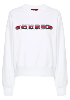 Gucci Gucci Web-print sweatshirt - White