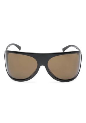 Miu Miu Pre-Owned Runway geometric-frame sunglasses - Black