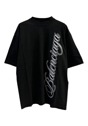 Balenciaga logo-detail T-shirt - Black