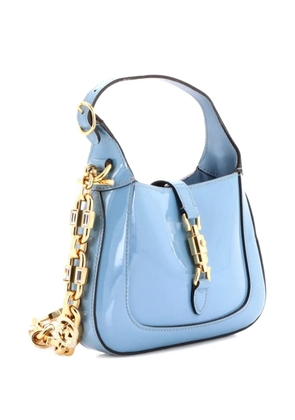 Gucci Pre-Owned Jackie 1961 Chain Hobo Patent Mini shoulder bag - Blue