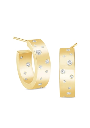 64 Facets 18kt yellow gold Stardust Diamond hoops