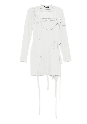 Ottolinger mini deconstructed long-sleeved dress - Grey