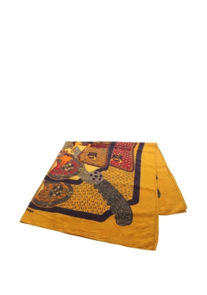 Hermès Pre-Owned 2000s Art Des Steppes printed scarf - Yellow