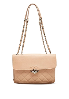 CHANEL Pre-Owned 2017-2018 small CC Box leather shoulder bag - Neutrals