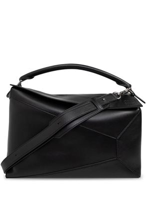 LOEWE large Puzzle Edge leather shoulder bag - Black