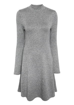 Vince high-neck flared knit dress - Grey