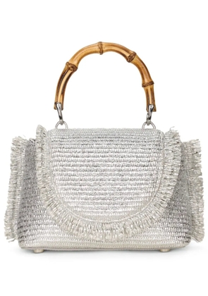 Cult Gaia Ozzy metallic-effect mini bag - Silver