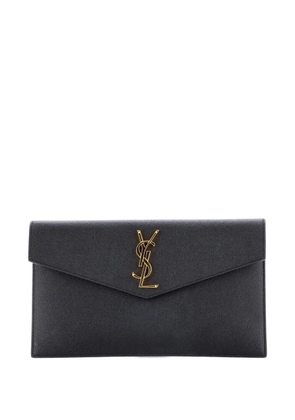Saint Laurent Pre-Owned Uptown Pouch Leather clutch bag - Black