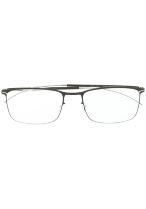 Mykita matte-effect square-frame glasses - Silver
