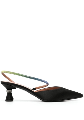 D'ACCORI pointed-toe strap-detail pumps - Black