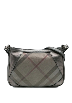 Burberry Pre-Owned 2000-2017 Shimmer Check Coated Canvas crossbody bag - Silver