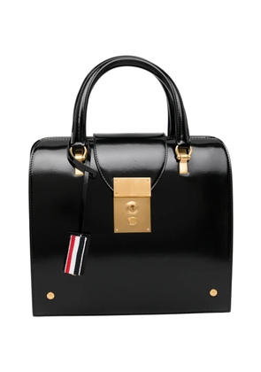 Thom Browne top handle structured tote bag - Black