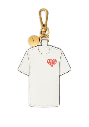 PINKO T-shirt charm keyring - White
