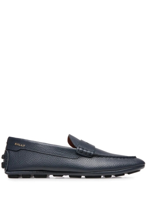 Bally Kerbs Driver in Grained Leather wide foot morphology - Black