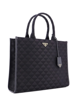 Prada Pre-Owned Symbole Shopper Jacquard Large tote bag - Black