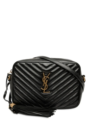 Saint Laurent Pre-Owned 2018 Matelasse Leather Monogram Lou Camera Bag crossbody bag - Black