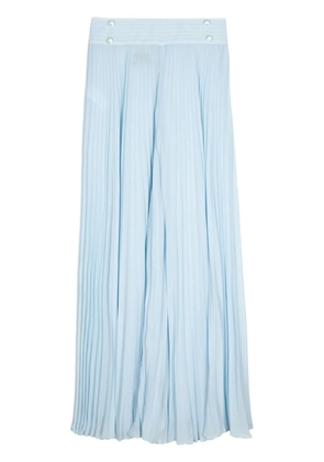 Edward Achour Paris pleated wide-leg trousers - Blue