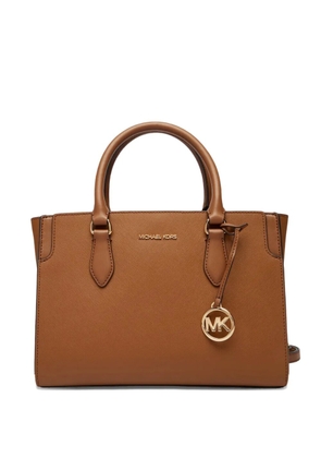 Michael Kors Becca logo-charm tote bag - Brown