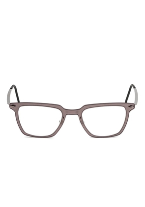 Lindberg rectangle-frame glasses - Brown