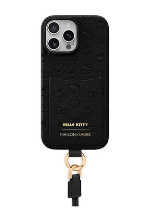 MAISON de SABRÉ iPhone 16 Pro Max sling card-slot phone case - Black