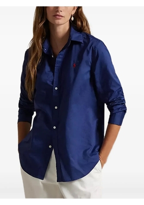 Polo Ralph Lauren embroidered-logo long-sleeve shirt - Blue