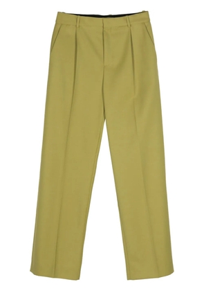 Botter pleat-detail wool trousers - Green
