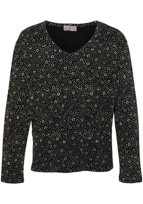 Yohji Yamamoto abstract-print T-shirt - Black
