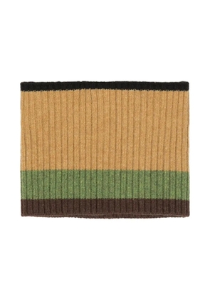 colville striped ribbed wool snood - Yellow