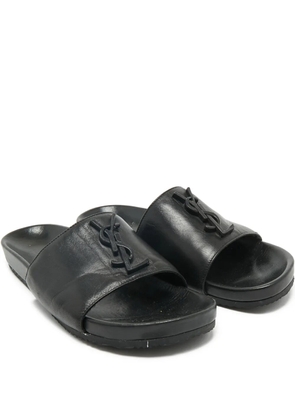 Saint Laurent Pre-Owned Joan leather sandals - Black