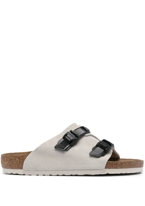 Birkenstock Arizona suede sandals - White