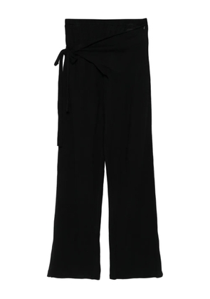 Ottolinger tie-waist knit trousers - Black