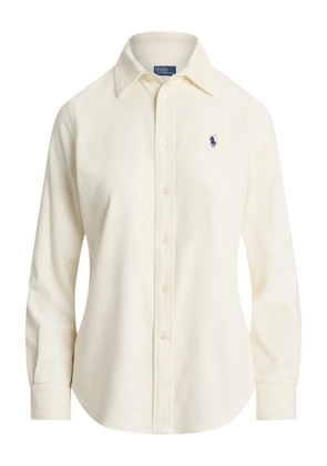 Polo Ralph Lauren corduroy long-sleeve collared shirt - White