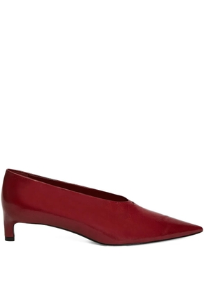 Jil Sander leather pumps - Red