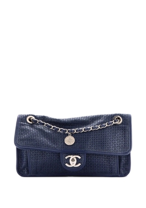 CHANEL Pre-Owned Up In The Air Flap Bag Perforated Leather Medium shoulder bag - Blue