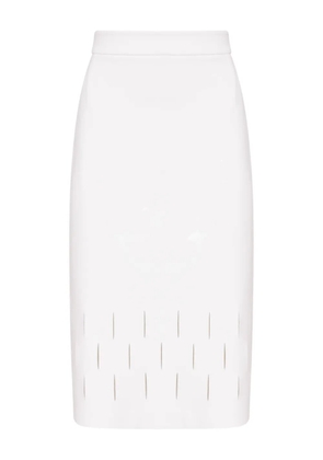 Gloria Coelho cut-out midi skirt - White