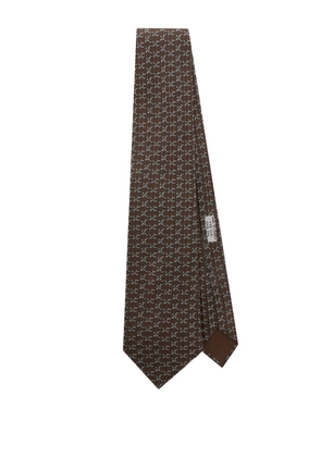 Hermès Pre-Owned 2010s silk tie - Brown