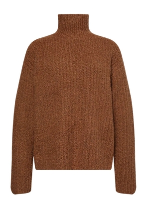 Calvin Klein Jeans roll-neck textured sweater - Brown