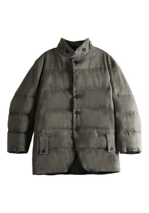 Yohji Yamamoto padded design padded jacket - Grey