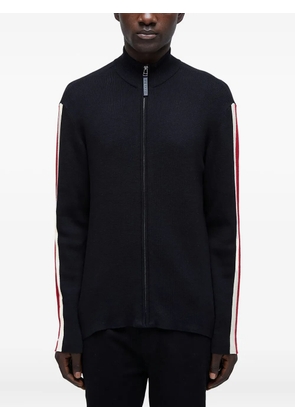 Osklen zip-up stripe-detail cardigan - Black