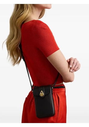 Lauren Ralph Lauren padlock leather crossbody bag - Black