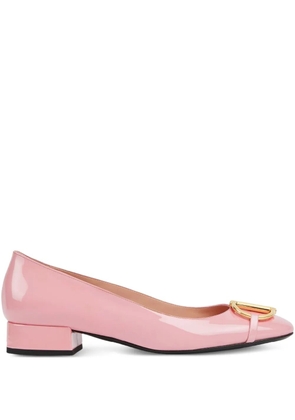 Gucci half-Horsebit flat pumps - Pink