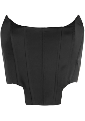 Giuseppe Di Morabito strapless satin corset top - Black