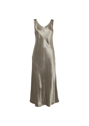 Max Mara satin maxi dress - Neutrals