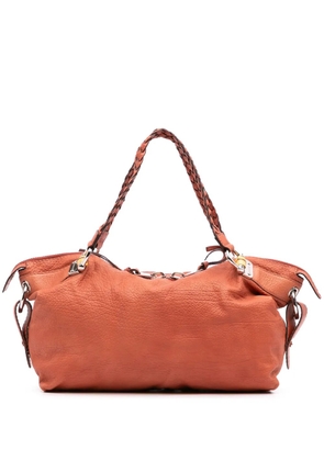 Gucci Pre-Owned 2000-2015 Medium Leather Bamboo Bar tote bag - Orange
